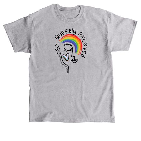 Queerly Beloved Pride Shirt, a Sport Grey Classic Unisex Tee