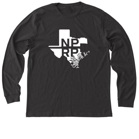NPRP White Logo Shirts, a Dark Grey Heather Premium Long Sleeve Tee
