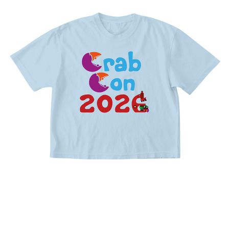 Crab Con 2026 Logo Shirts, a Chambray Comfort Colors Boxy Tee