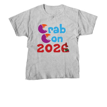 Crab Con 2026 Logo Shirts, a Sport Grey Youth Unisex Tee