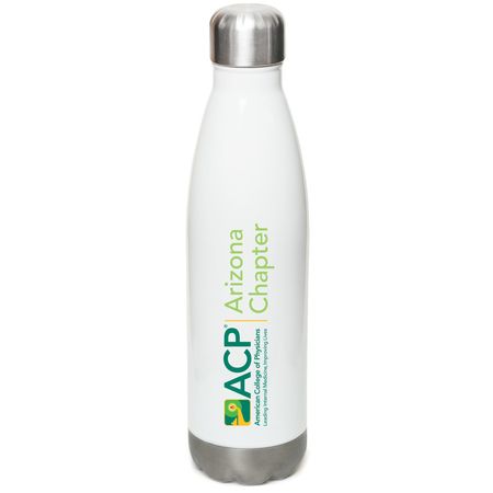 ACP Arizona - Water Bottle, a White Stainless Steel Water Bottle