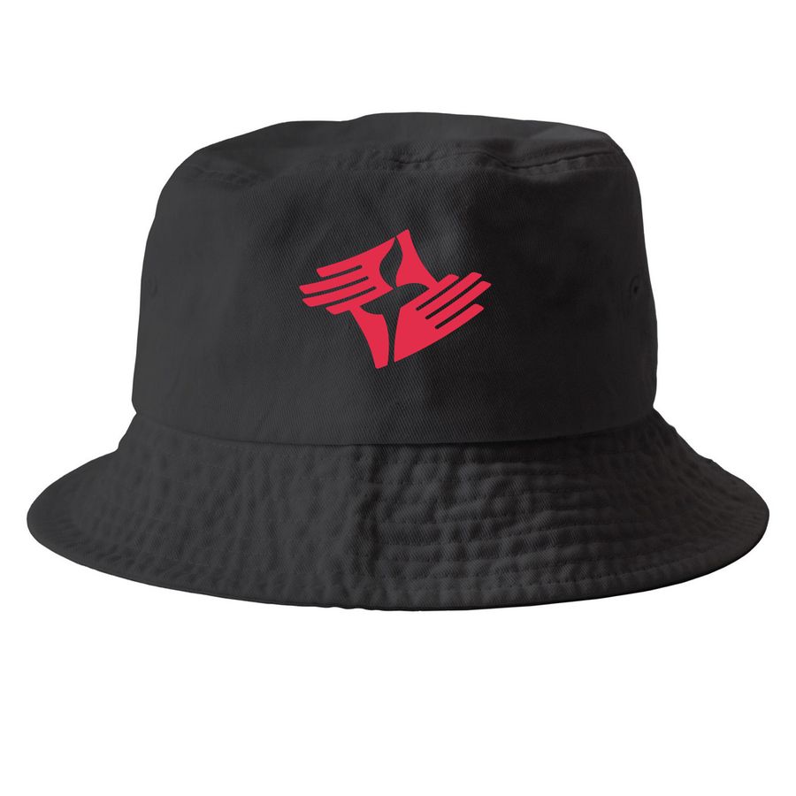 UUSC, a Black Printed Bucket Hat