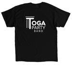 Toga Party Security, a Black Classic Unisex Tee (back-view)