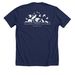 Classic SBWCN T-Shirt, a Solid Navy Blend Premium Unisex Tee (back-view)