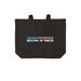 Trans Students Belong at Smith, a Deep Black Cotton Canvas Tote Bag