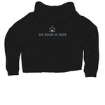 Blue Camp Limited Drop #1, a Black Women?s Lightweight Cropped Hoodie (back-view)