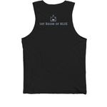Blue Camp Limited Drop #1, a Black Premium Cotton Tank (back-view)