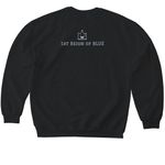 Blue Camp Limited Drop #1, a Black Softstyle Crewneck Sweatshirt (back-view)