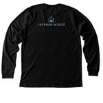 Blue Camp Limited Drop #1, a Black Heather Premium Long Sleeve Tee (back-view)