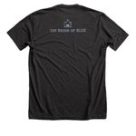 Blue Camp Limited Drop #1, a Dark Grey Heather Premium Unisex Tee (back-view)