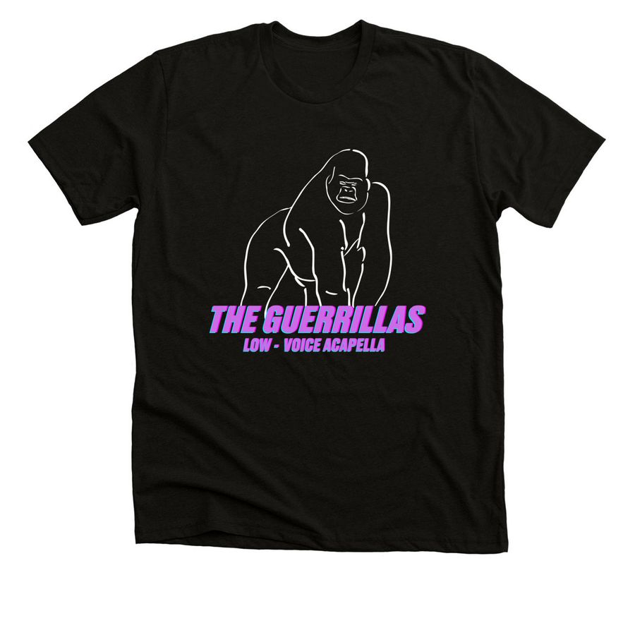 The Guerrillas Classic Tee - Taylor, a Solid Black Blend Premium Unisex Tee