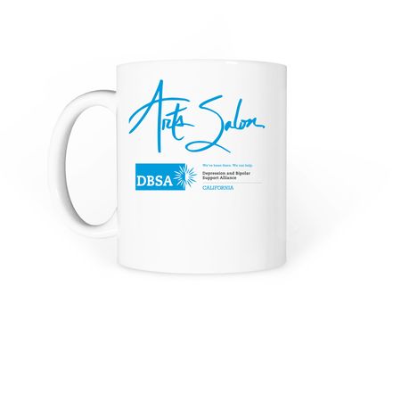 Affirmations&nbsp;by&nbsp;Zubeda Khan, a White Coffee Mug (back-view)