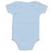 Banned Books Onesie, a Light Blue Infant Onesie (back-view)