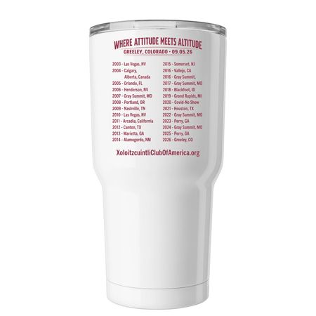 2026 XCA National Specialty Weekend, a White Insulated Tumbler