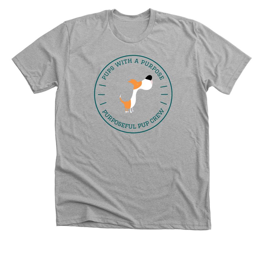 Purposeful Pup Crew, a Athletic Heather Premium Unisex Tee