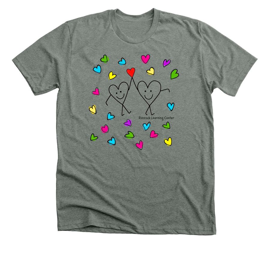 S.M.I.L.E for RLC - "We Belong", a Deep Heather Premium Unisex Tee