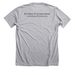 AAS Large Logo with black text, a Athletic Heather Premium Unisex Tee (back-view)