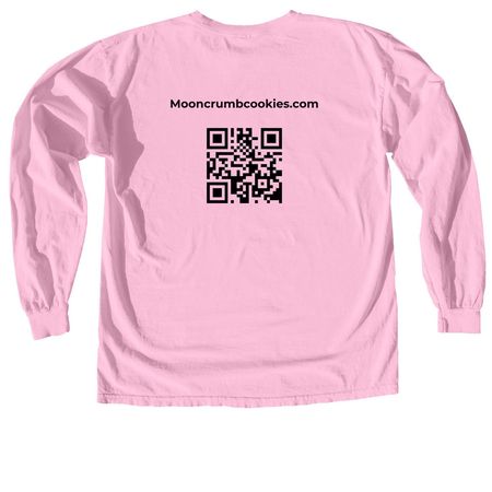Moon Crumb Cookies&nbsp;, a Blossom Comfort Colors Long Sleeve Tee (back-view)