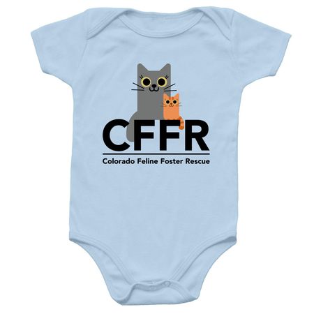 CFFR Baby Fashion, a Light Blue Infant Onesie