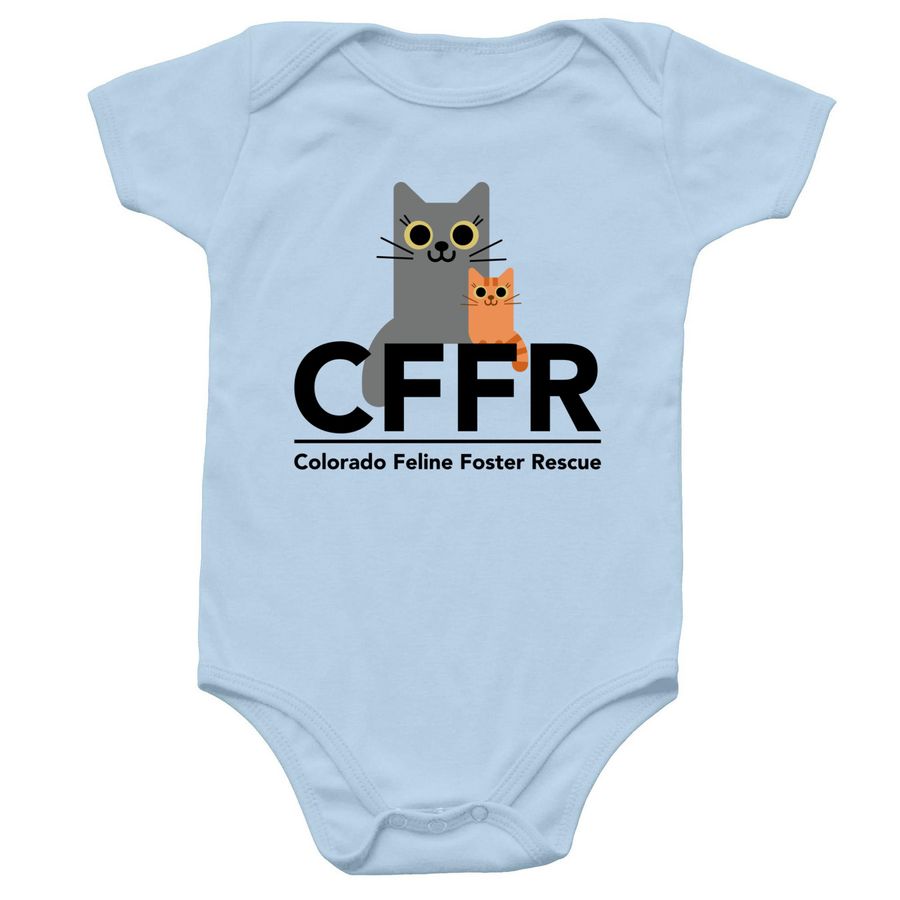 CFFR Baby Fashion, a Light Blue Infant Onesie