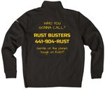 RB NIKE WORK SHIRTS, a Black Nike Women's Club Half Zip Pullover (back-view)