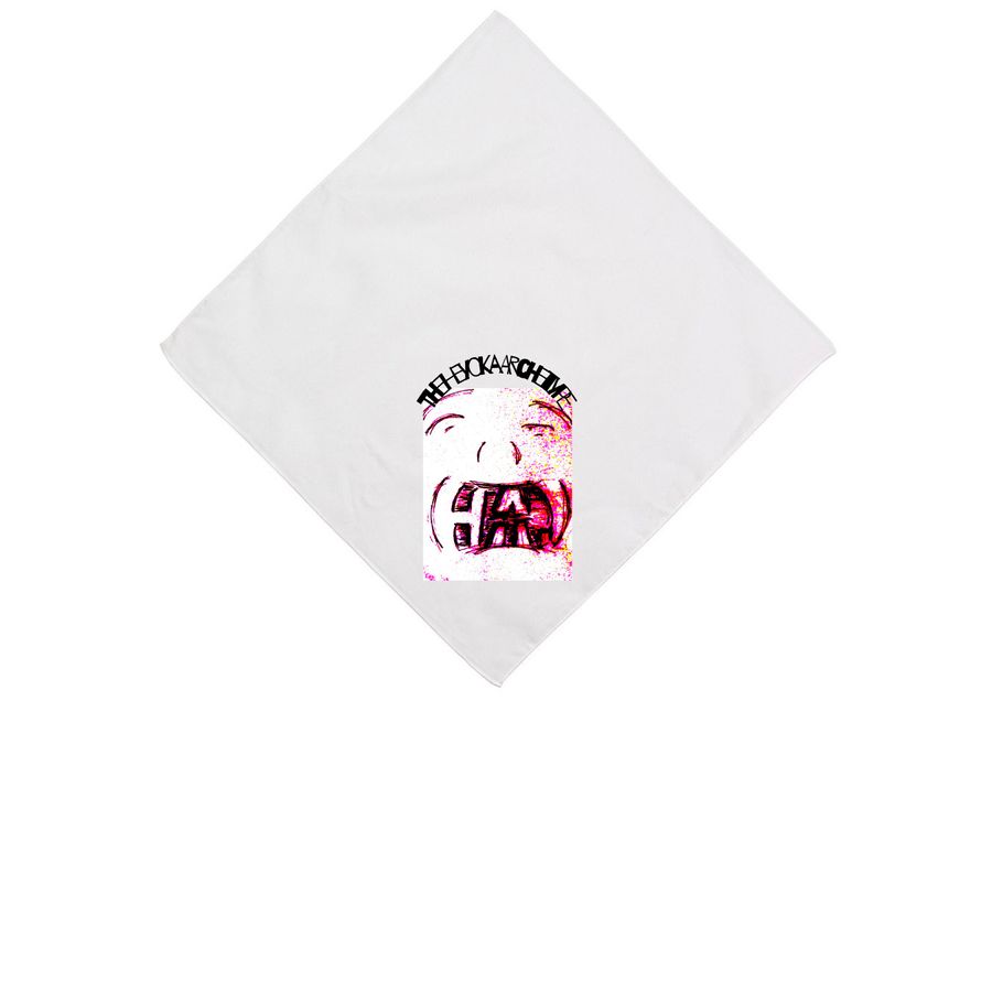 Heyoka Archetype Bandana, a White Cotton Bandana