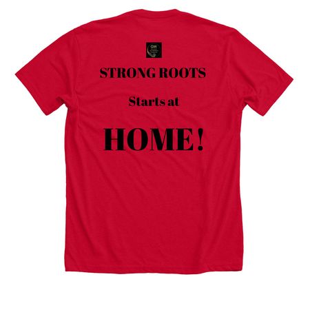 Fathers Leave Footprints on the Soul, a Solid Red Blend Premium Unisex Tee (back-view)