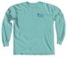 Where the Heart Meets the Harbor-Navy, a Chalky Mint Comfort Colors Long Sleeve Tee