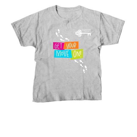Get Your Move On Apparel, a Sport Grey Youth Unisex Tee