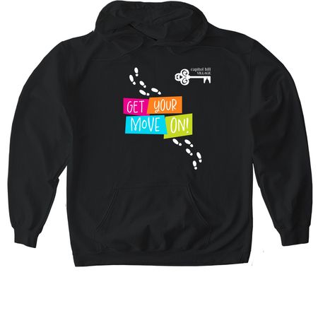 Get Your Move On Apparel, a Black Gildan Softstyle Pullover Hoodie