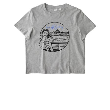 Leah, a Cool Heather Grey Stanley/Stella Women?s Stella Muser Tee