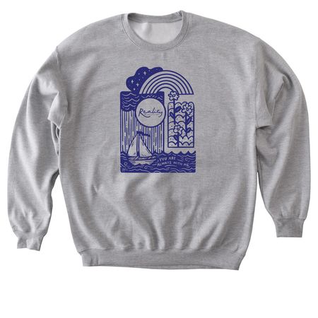 Reality Retreats Summer tee 2026, a Sport Grey Softstyle Crewneck Sweatshirt