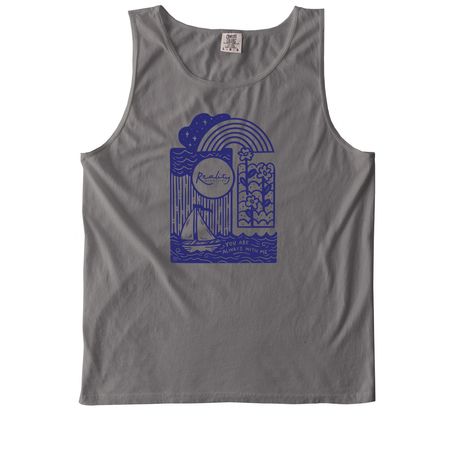 Reality Retreats Summer tee 2026, a Grey Comfort Colors Tank Top