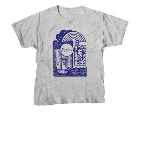 Reality Retreats Summer tee 2026, a Sport Grey Youth Unisex Tee