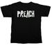PREACH, a Black Comfort Colors Unisex Tee