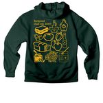 FeelGood Sweatshirt, a Forest Premium Heavyweight Pullover Hoodie (back-view)