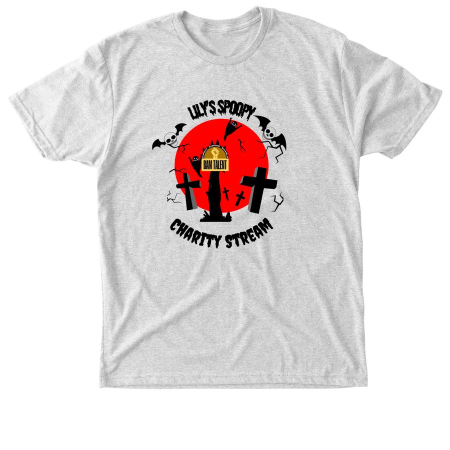 Spoopy Charity Shirt, a Heather White Triblend Unisex Tee
