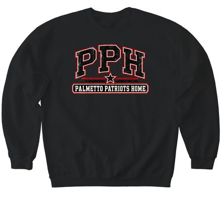 Team PPH, a Black Softstyle Crewneck Sweatshirt
