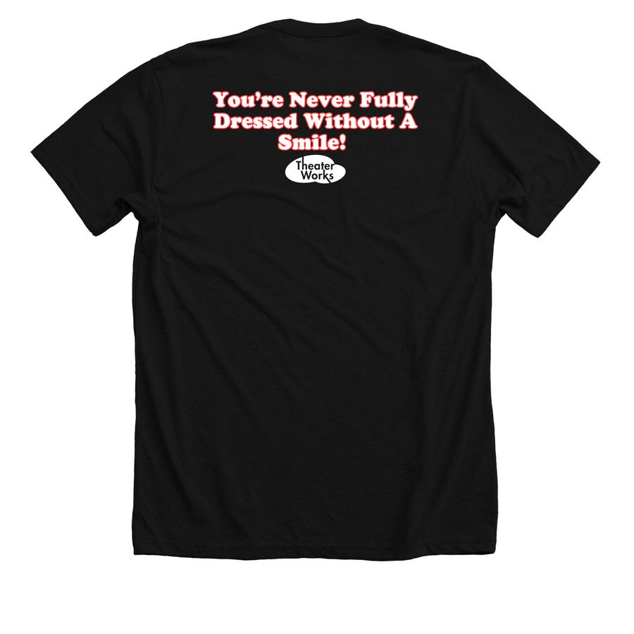 TW Annie Cast & Crew Shirt, a Solid Black Blend Premium Unisex Tee (back-view)