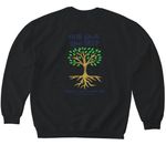 Swopes&nbsp;, a Black Softstyle Crewneck Sweatshirt (back-view)