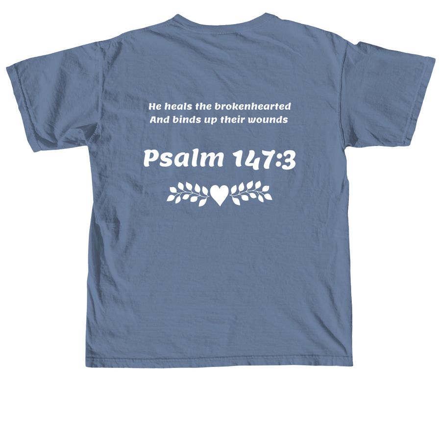 Ashley?s Mission Trip to El Salvador, a Blue Jean Comfort Colors Unisex Tee (back-view)