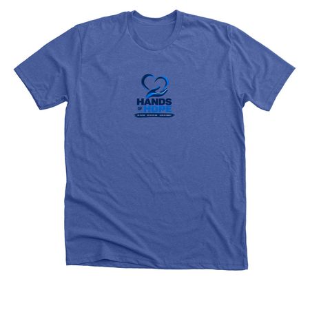 Hands of Hope, a Solid True Royal Premium Unisex Tee