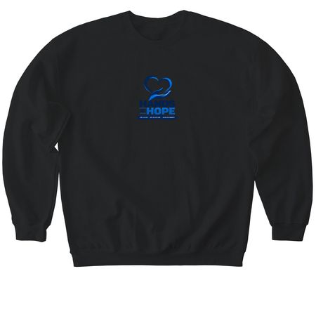 Hands of Hope, a Black Softstyle Crewneck Sweatshirt