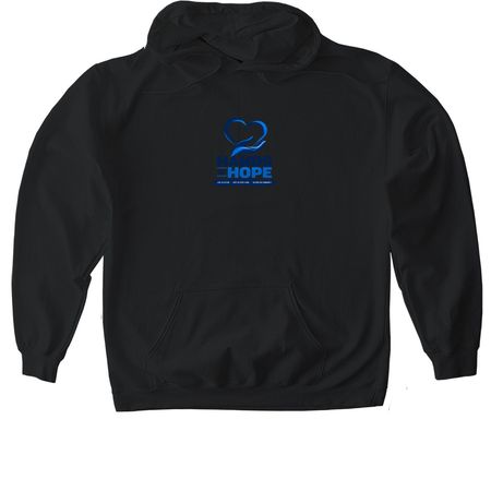 Hands of Hope, a Black Gildan Softstyle Pullover Hoodie