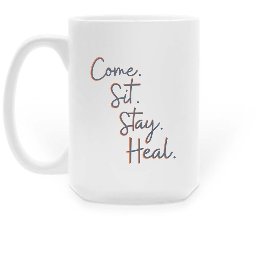 All you need is Dogs & Coffee, a White Large Coffee Mug (back-view)