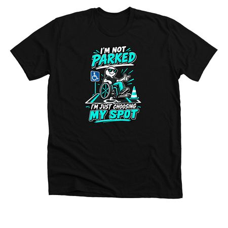 Parked, a Solid Black Blend Premium Unisex Tee