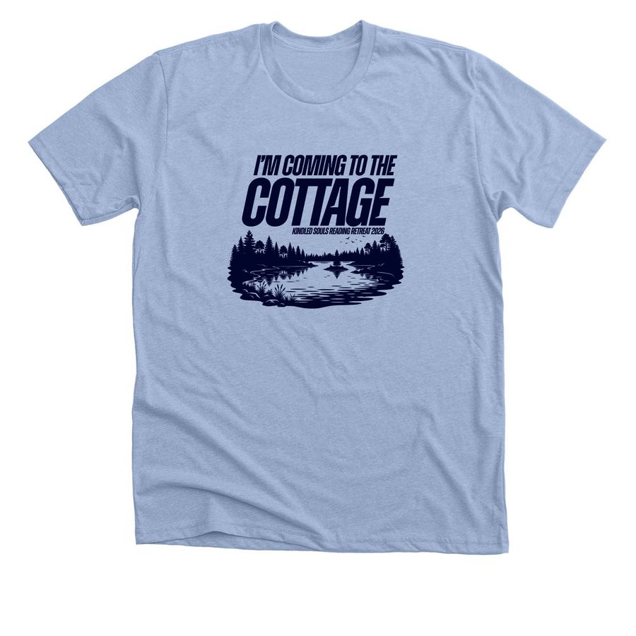 2026 Retreat, a Heather Baby Blue Premium Unisex Tee