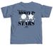 Moon and Stars Spring Merch, a Blue Jean Comfort Colors Unisex Tee (back-view)