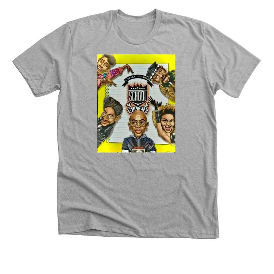 School Daze, a Athletic Heather Premium Unisex Tee