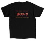 Twin Suns Odyssey, a Black Classic Unisex Tee (back-view)